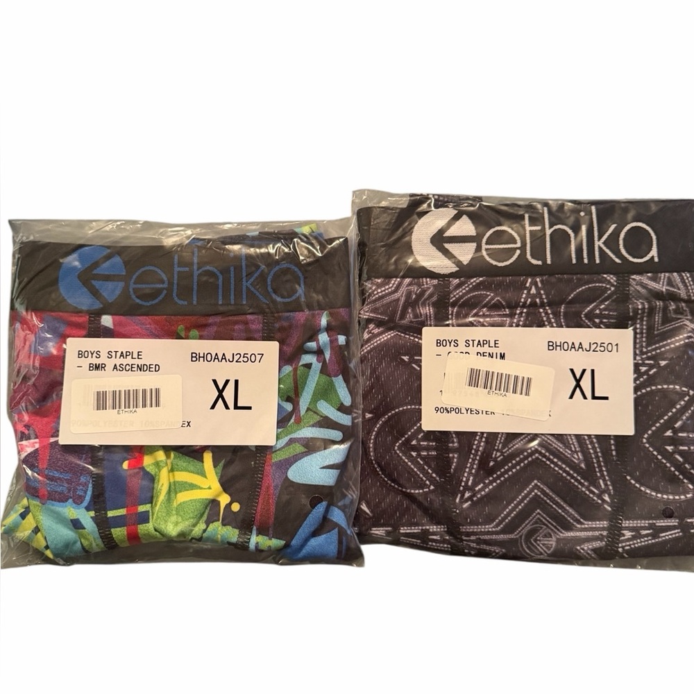 Boys Ethika Staple Boxer Briefs XL 2‎ Pack NWT BMR Ascended